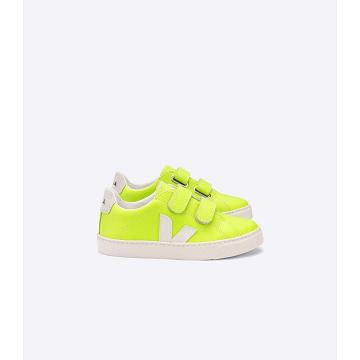 Green Kids' Veja ESPLAR LEATHER Sneakers | AU 822VRW